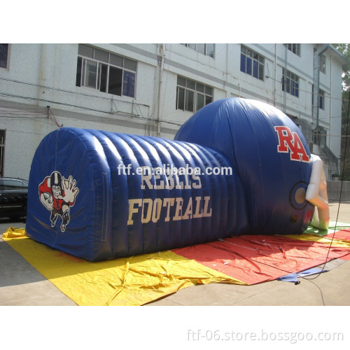 inflatable sport tunnel on sale _made of tarpulin fabric material sport tunnel